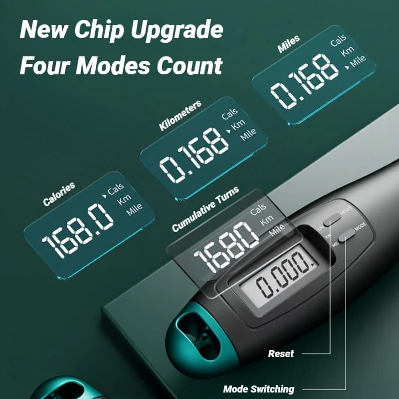 حبل قفز قابل للتعديل من الصلب، لممارسة اللياقة البدنية والتدريب المنزلي للكبار والطلاب - 3