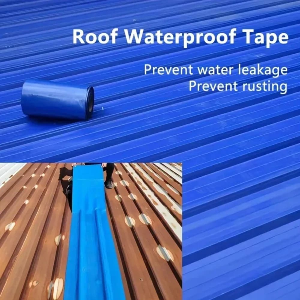 Butyl Patching Roof Waterproofing Tape for Roof Tile Crack Self-adhesive Aluminum Foil Waterproofing Waterproof Sealing Band - 2