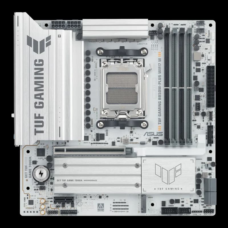 Asus TUF GAMING B850M-PLUS WIFI7 W 256GB Compatible with 9000/8000/7000 series Support PCIe 5.0 Adopting the AM5 architecture - 3