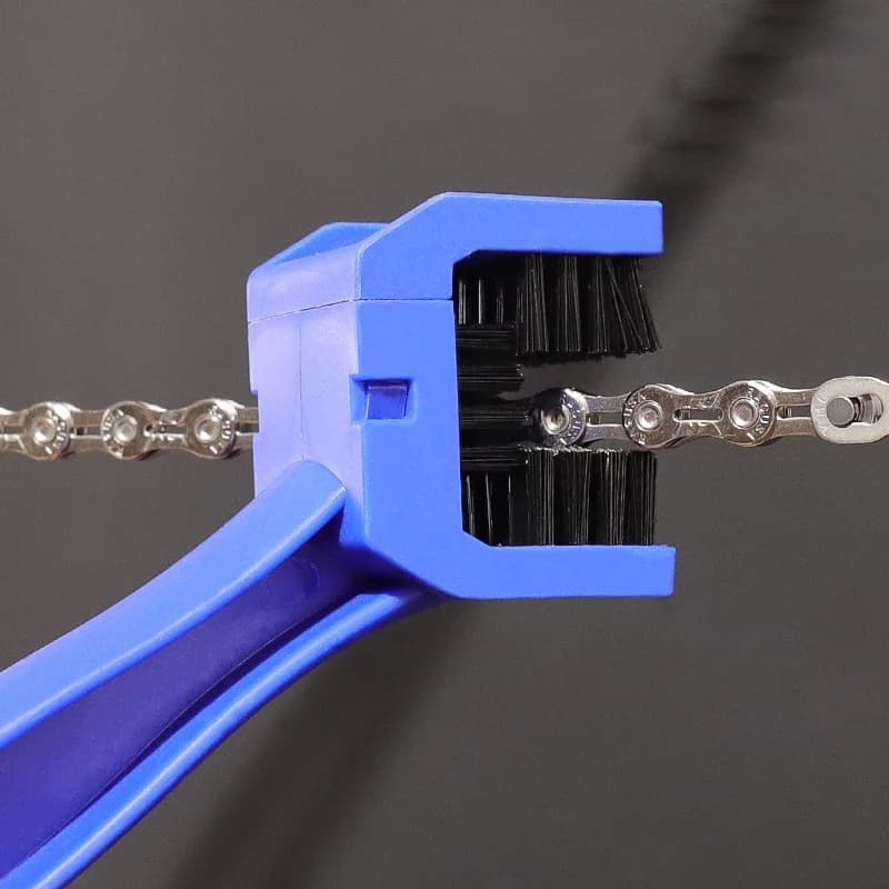 Motorcycle Chain Brush Cleaner Plastic Bike Bicycle Moto Brush Cycling Clean Chain Cleaner Outdoor Scrubber Tool for Road Care - 2