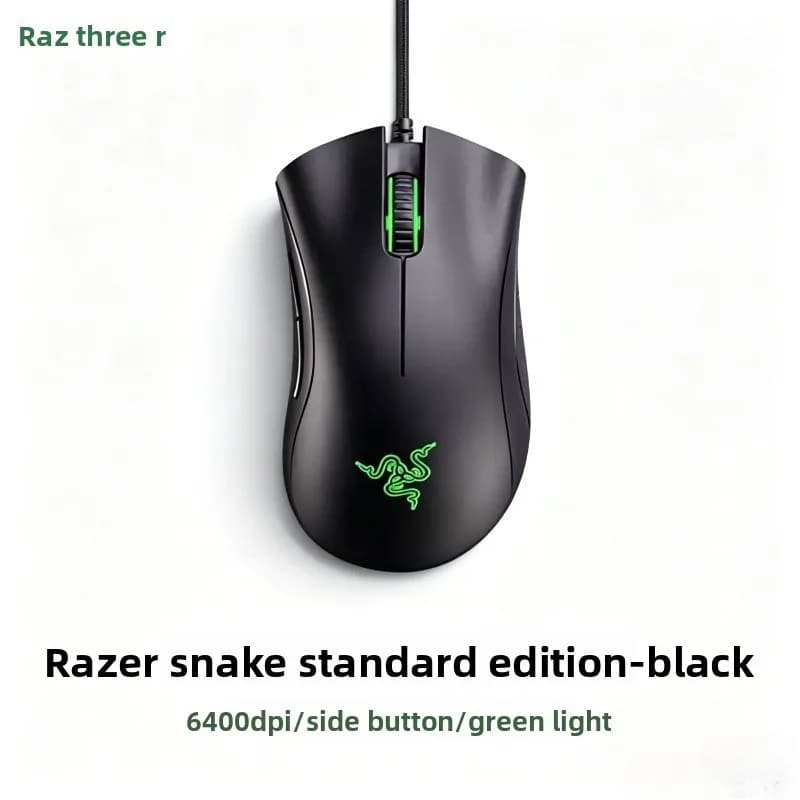 Razer DeathAdder Essential Wired Gaming Mouse Mice 6400DPI Optical Sensor 5 Independently Buttons For Laptop PC Gamer - 2