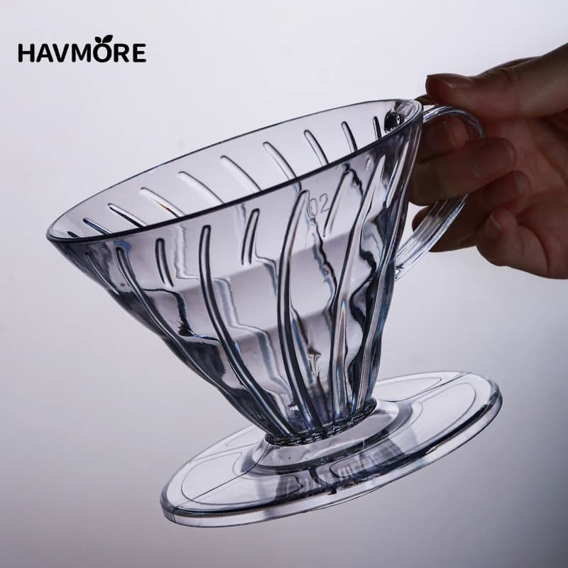 قطارة قهوة قابلة لإعادة الاستخدام فلتر قهوة راتنج لصب القهوة فوق الباريستا تخمير القهوة قمع فلتر كوب 1-2 أكواب/1-4 أكواب - 5