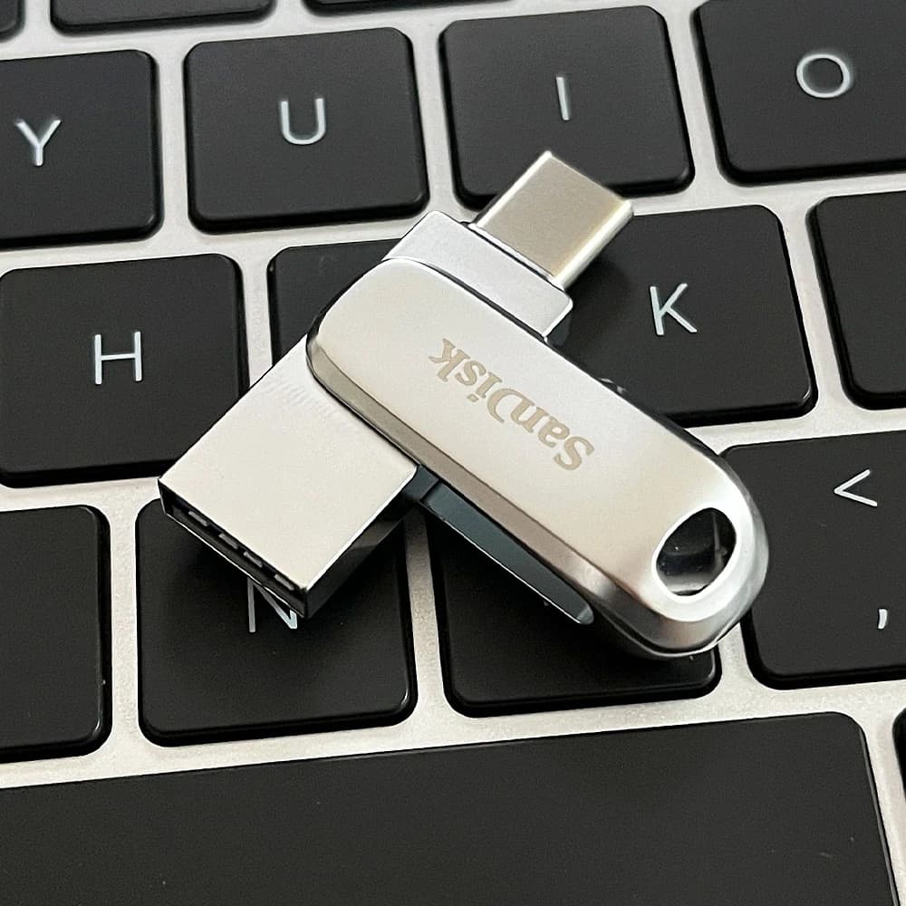 SanDisk Ultra Dual Drive Luxe USB Type-C 64GB 128GB 256GB 512GB 1TB USB 3.2 Metal 2 in 1 Type C OTG Flash Drive Type-A Pen Drive - 2