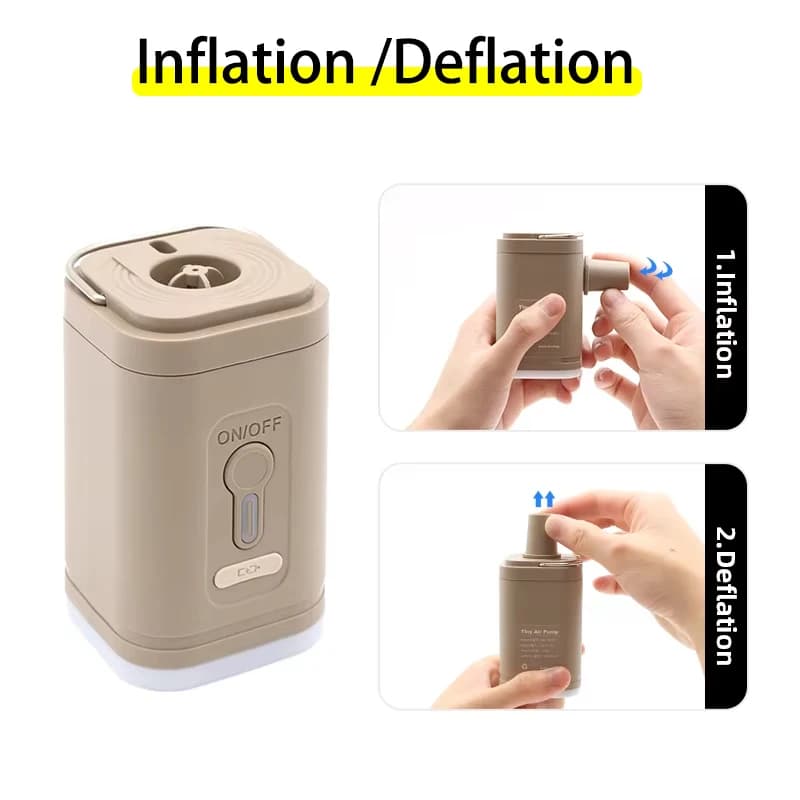 TARKA Camping Portable Electric Air Pump  Wireless Air Compressor Inflator Deflator Pumps Air Cushions Beds Boat Swimming Ring - 5