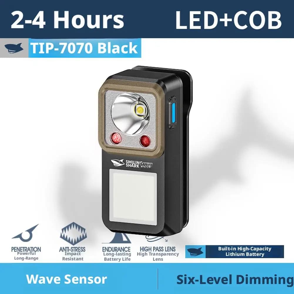 كشاف LED بمشبك مغناطيسي، إضاءة طويلة الأمد، مصباح طوارئ قابل لإعادة الشحن، مثالي للتخييم والمشي في الهواء الطلق - 5