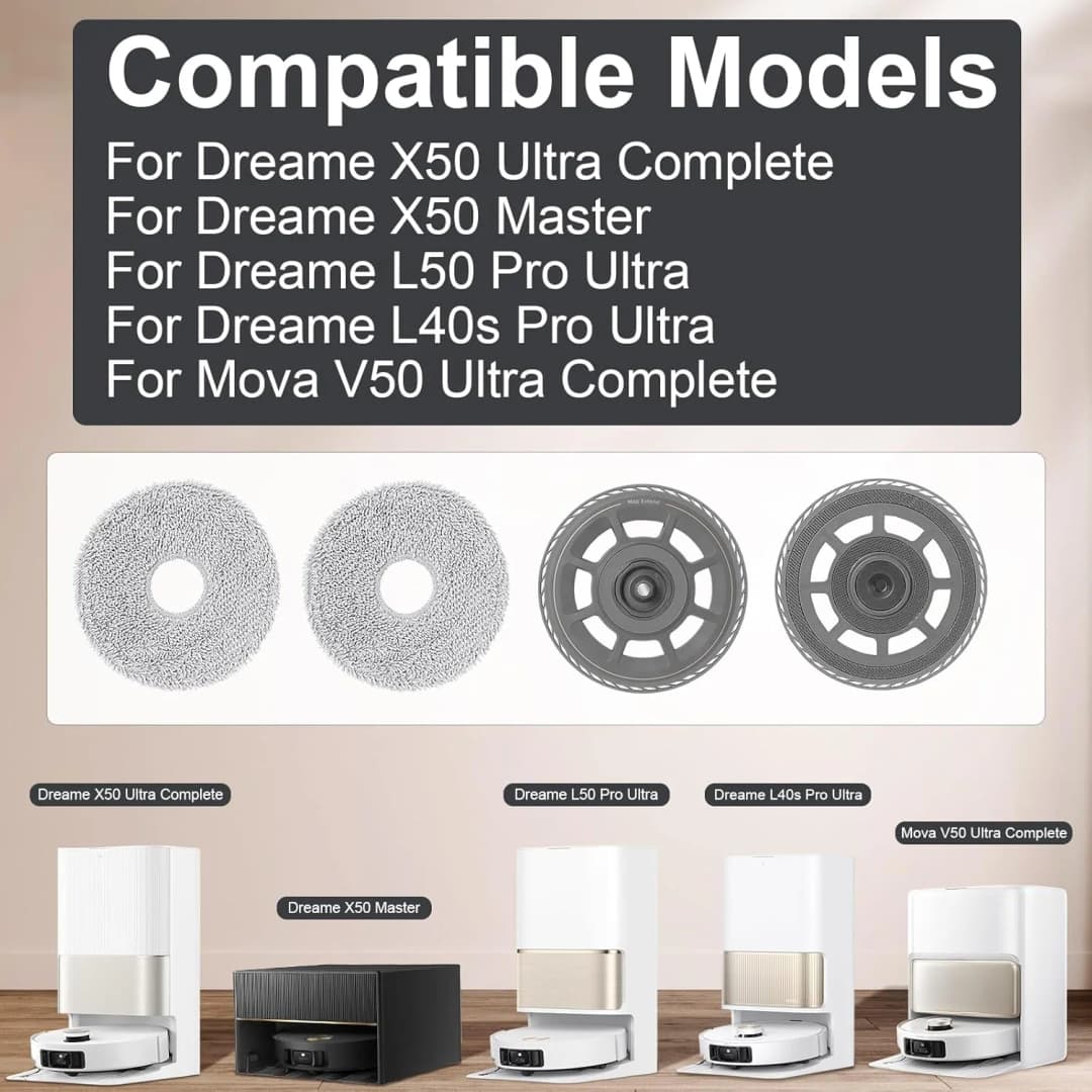Dreame X50 Ultra Complete / X50 Master / L50 Pro Ultra / L40s Pro Ultra/Mova V50 Ultra Complete Suction Robot Accessories,