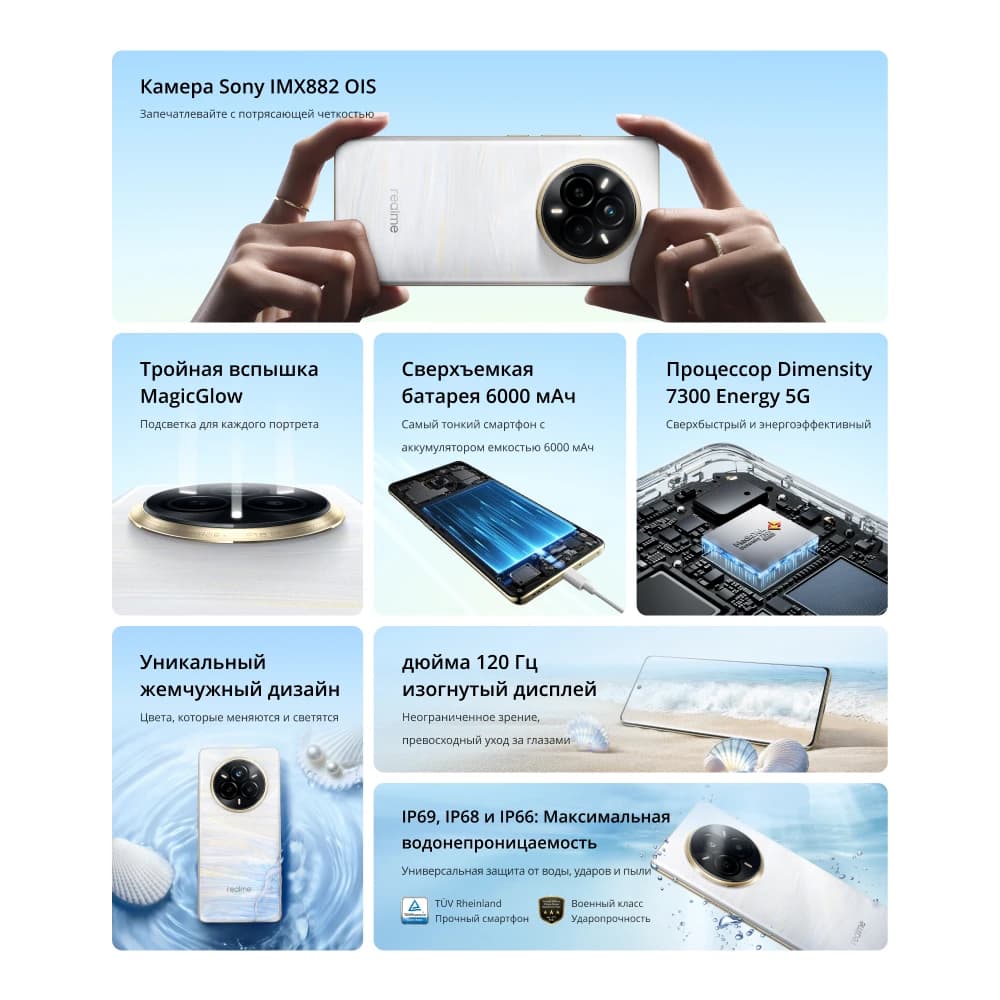 [تصفية] ريلمي 14 برو 5G، معالج دايمنسي 7300، بطارية 6000 مللي أمبير، كاميرا سوني 50 ميجابكسل مع OIS، شاشة منحنية 120 هرتز، NFC - 2