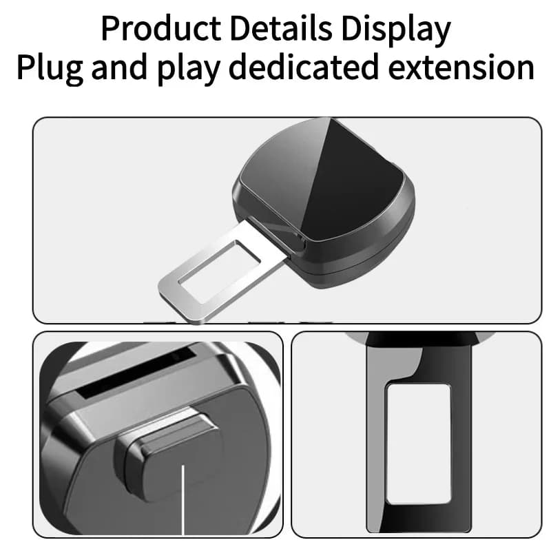 1/2PCS Car Seat Belt Clip Extension Alloy Car Safety Seatbelt Lock Buckle Seatbelt Extender Converter Baby Car Seat Accessories - 4