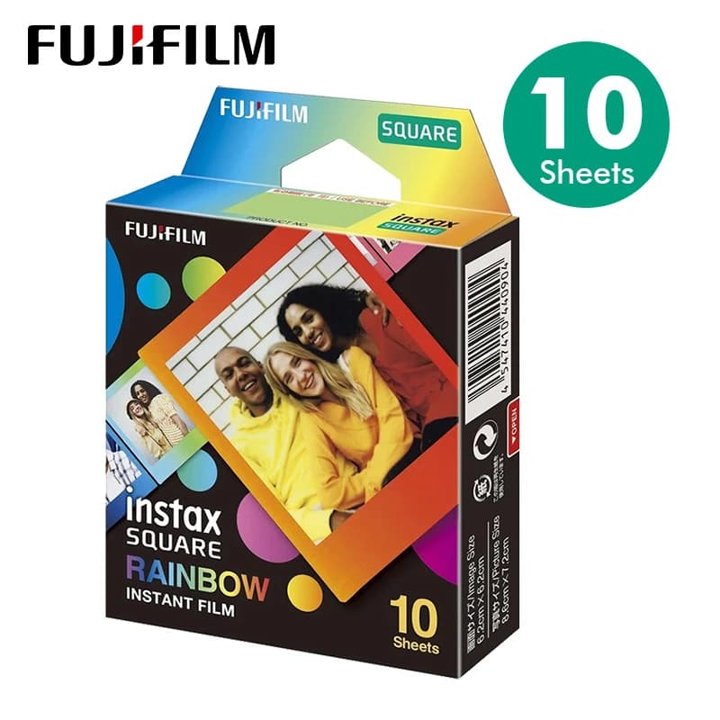 ورق صور Fujifilm Instax SQUARE أبيض/قوس قزح/أسود وأبيض لكاميرا Fuji Instax SQ6 SQ10 SQ20 هايبرد الفورية مشاركة SP-3 - 5