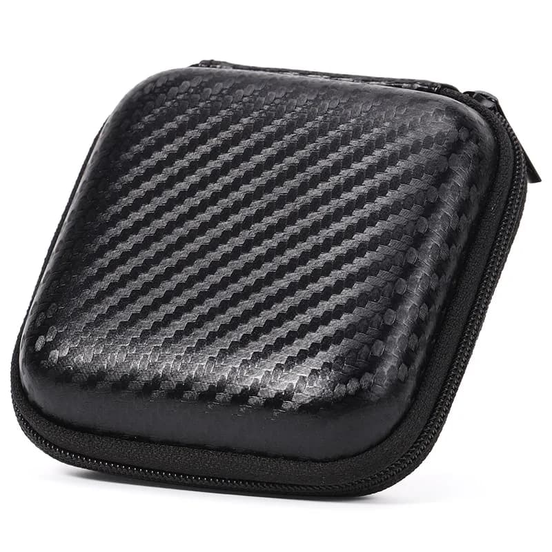 حقيبة للتخزين بسحاب حقيبة حمل محمولة متعددة الأحجام سماعة حزمة حقيبة بسحاب تخزين السفر لسلك الكابل ﻿ - 4