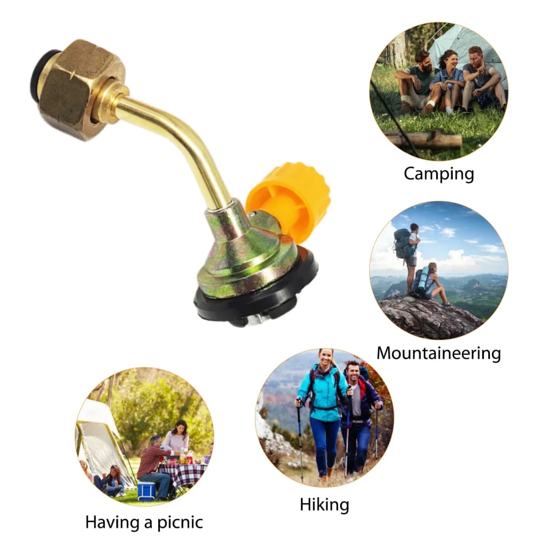1PCS Gas Butane Cylinder Tank Charging Valve Refill Direct Connector Adapter For Outdoor Camping Picnic Cylinder Filling Adapter - 4