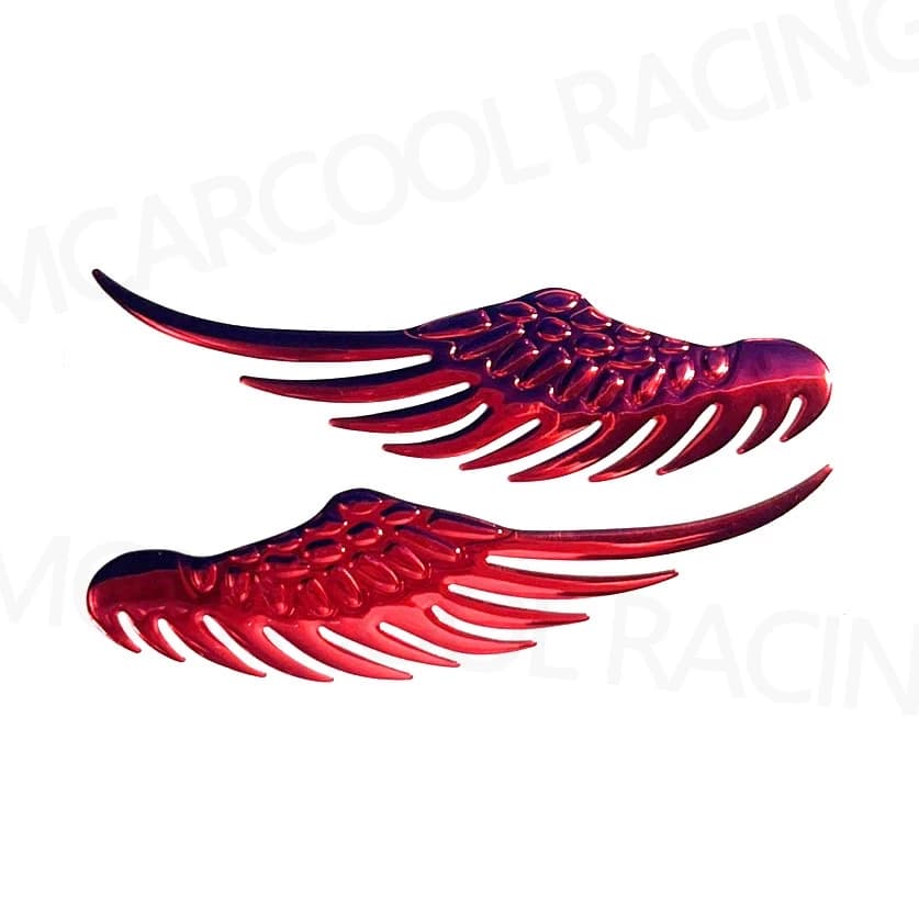 مجموعات هيكل إكسسوار ملصق سيارة أجنحة زينة صندوق سيارة ملصق سيارة أجنحة ملاك إبداعية شخصية - 2