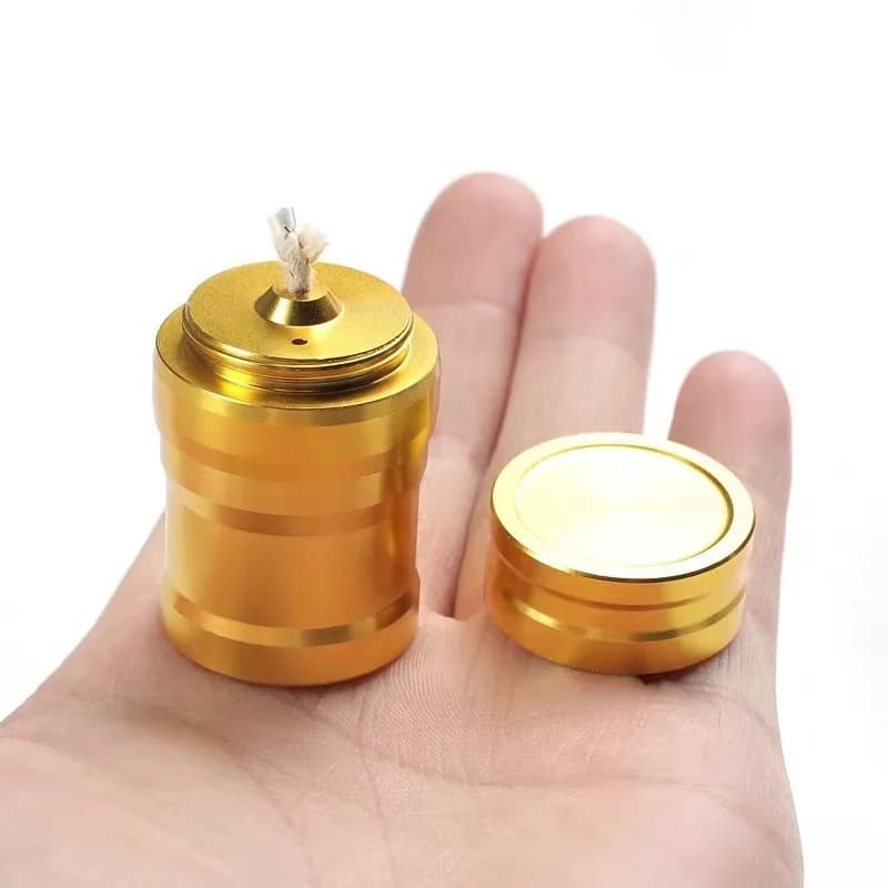 Aluminum Alloy Alcohol Lamp With Wick Mini Burner Heated Small Alcohol Burner for Outdoor Survival Camping Portable Outdoor Tool - 5