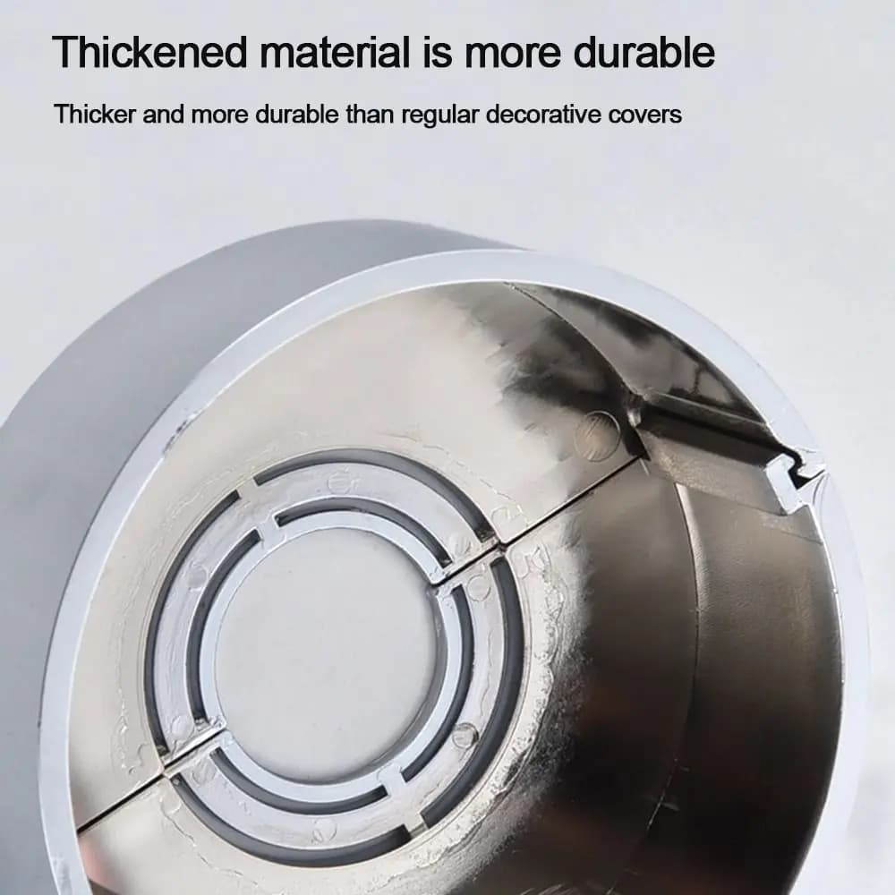 مفيدة ABS دش غطاء صنبور قابل للتعديل جدار شفة صنبور غطاء الزخرفية تصفيح المطبخ الحنفية اكسسوارات المطبخ - 5