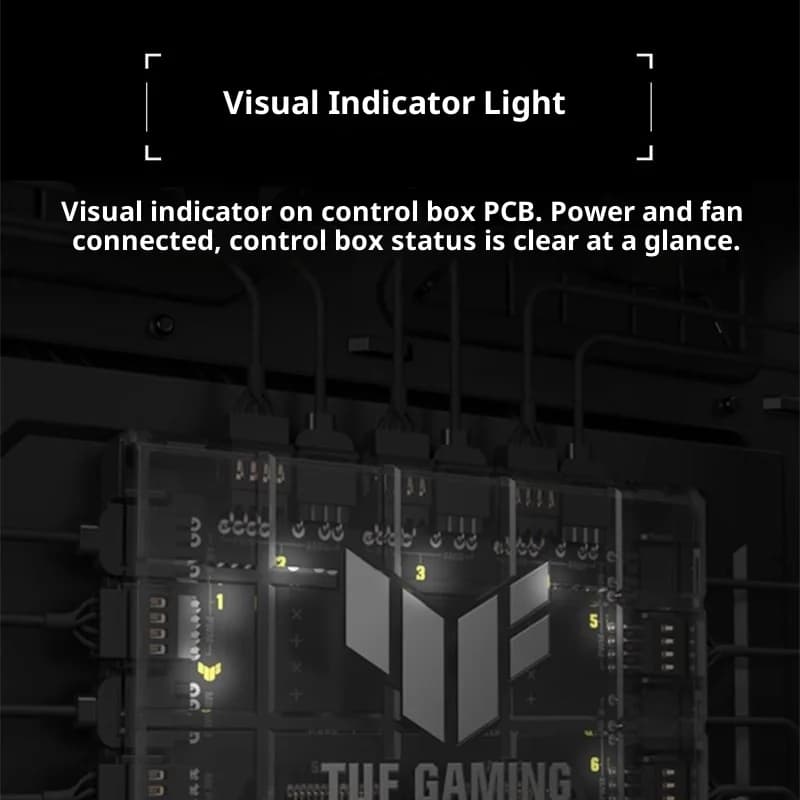 ASUS Hub TUF GAMING PWM Fan Hub Chassis Fan ARGB Hub 6 Fans Support TFH-01 - 2