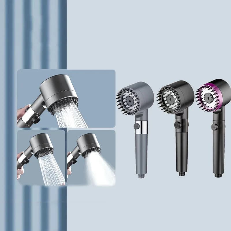Four modes shower filter head massage showerhead replete for shower knobs bathroom accessories heads showers parts fixture home - 4
