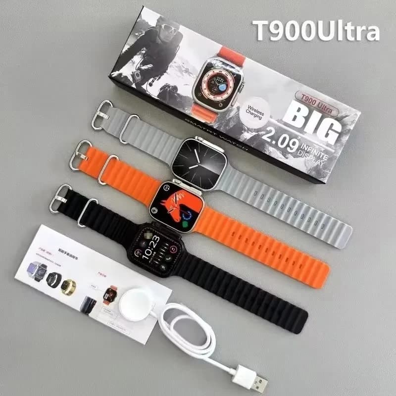 ساعة T900 Ultra الذكية بالجملة للرجال 49 ملم سلسلة 9 شاشة AMOLED بوصلة NFC مقاومة للماء لساعة Apple Watch IWO Ultra 9