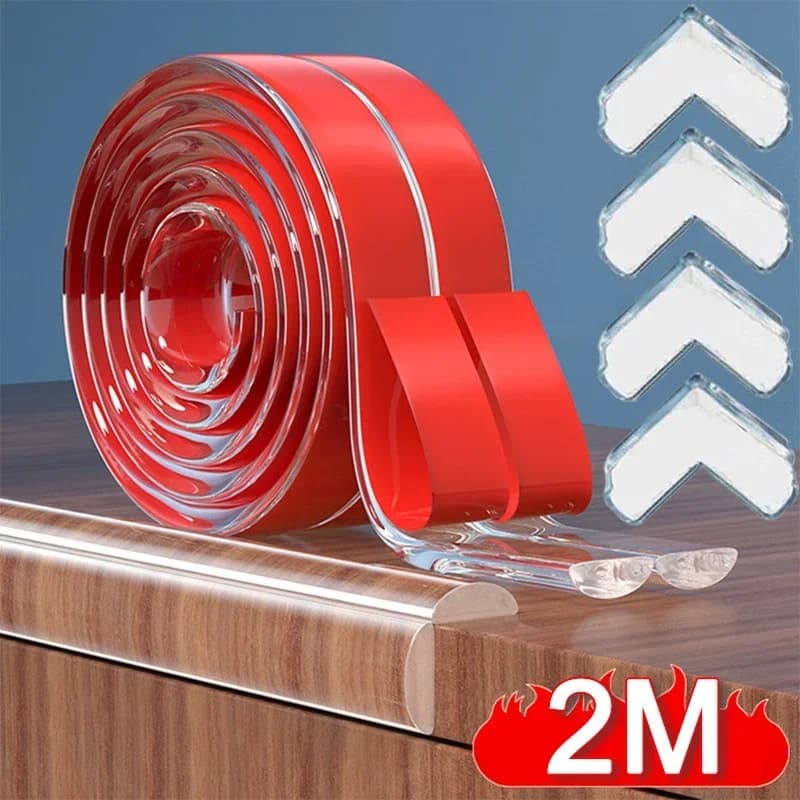 1/2 متر الجدول واقي للحواف سيليكون حماية الطفل شريط حماية الشريط الذاتي لاصق الاصطدام برهان الاطفال سلامة الأثاث ركن حماة