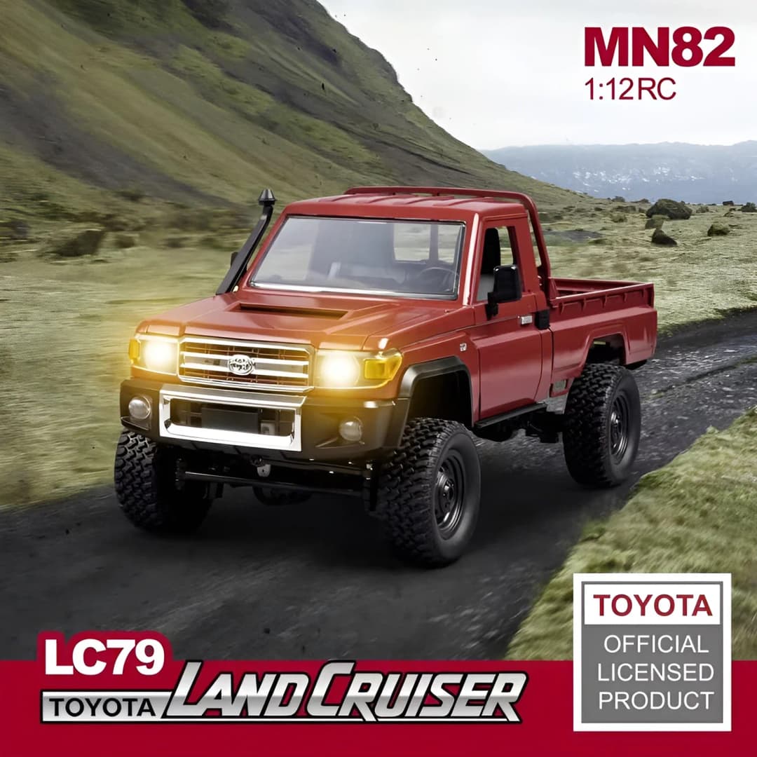 MN82 4WD RC Off-road Vehicle 1/12 LC79 Pickup Climbing Car with LED Lights Full Size Simulation RC Climbing Car Boy Toy Car