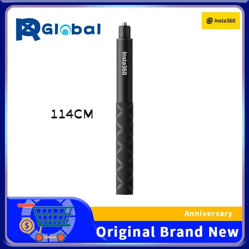عصا سيلفي غير مرئية من Insta360 بطول 114 سم لكاميرات X4/X3 / ONE RS / GO 3S / ONE X2 / ONE R اكسسوارات كاميرات الأكشن