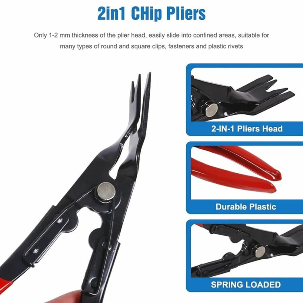4pcs/Set Portable Car Panel Removal Tool Kit Nail Puller Radio Audio Door Pry Repair Clip Trim Dash Removal Installer Hand Tool - 6