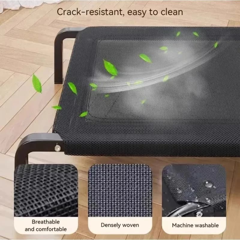 Foldable Dog House Bed for All Seasons Detachable Washable Military Style Pet Bed Portable Camping Dog Bed for Summer Use - 4