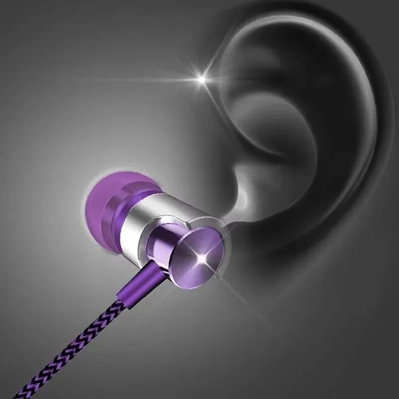 سماعات رأس سلكية جديدة مقاس 3.5 مم مزودة بخاصية إلغاء الضوضاء وسماعات أذن رياضية داخل الأذن مزودة بمحرك مزدوج وسماعات رأس ستيريو للألعاب وسماعات أذن موسيقية عالية الدقة مزودة بميكروفون - 6