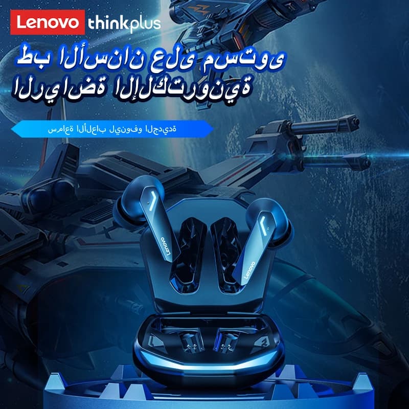 الأصلي لينوفو GM2 برو سماعة الألعاب بلوتوث اللاسلكية وضع مزدوج سماعات الأذن الكمون المنخفض HD دعوة سماعة مع هيئة التصنيع العسكري جديد - 3