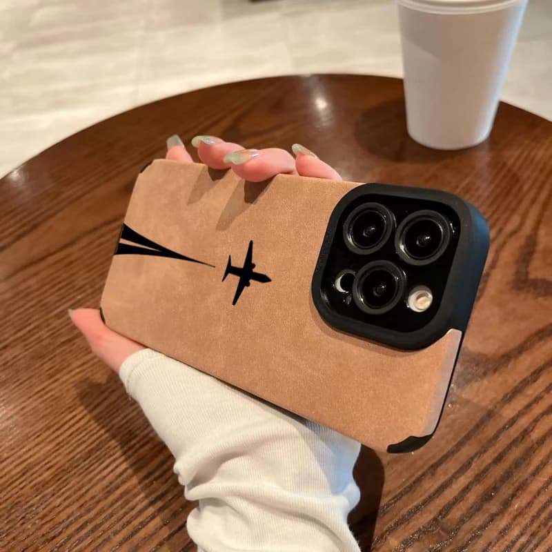 حافظة فاخرة من الجلد غير اللامع لهاتف آيفون 17/16/15/14/13/12/11 Pro Max و16 Plus وX/XR/XS Max مع غطاء حماية مضاد للصدمات - 2