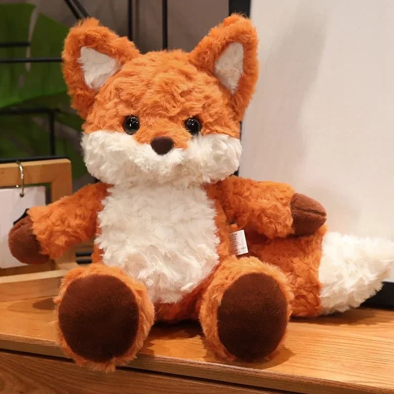 35cm/50cm Cute Fluffy Fox Plush Toy Soft Cartoon Orange Foxes Stuffed Doll Baby Appease Children Birthday Gift - 6