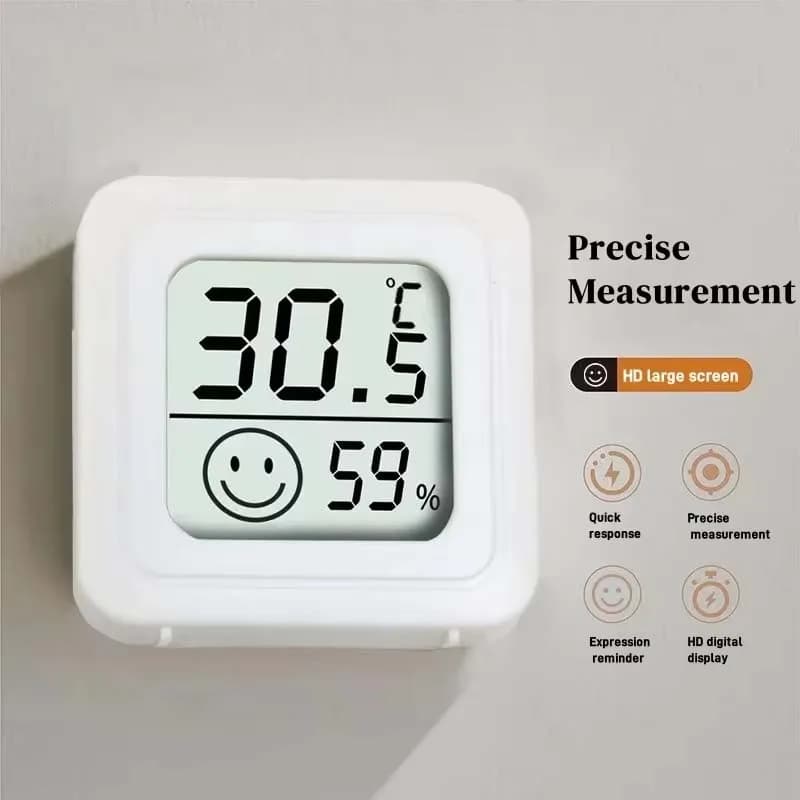 لينوفو 1/4 قطع ميني LCD ميزان حرارة رقمي ميزان رطوبة داخلي مستشعر درجة حرارة ورطوبة غرفة محطة طقس جديدة - 6