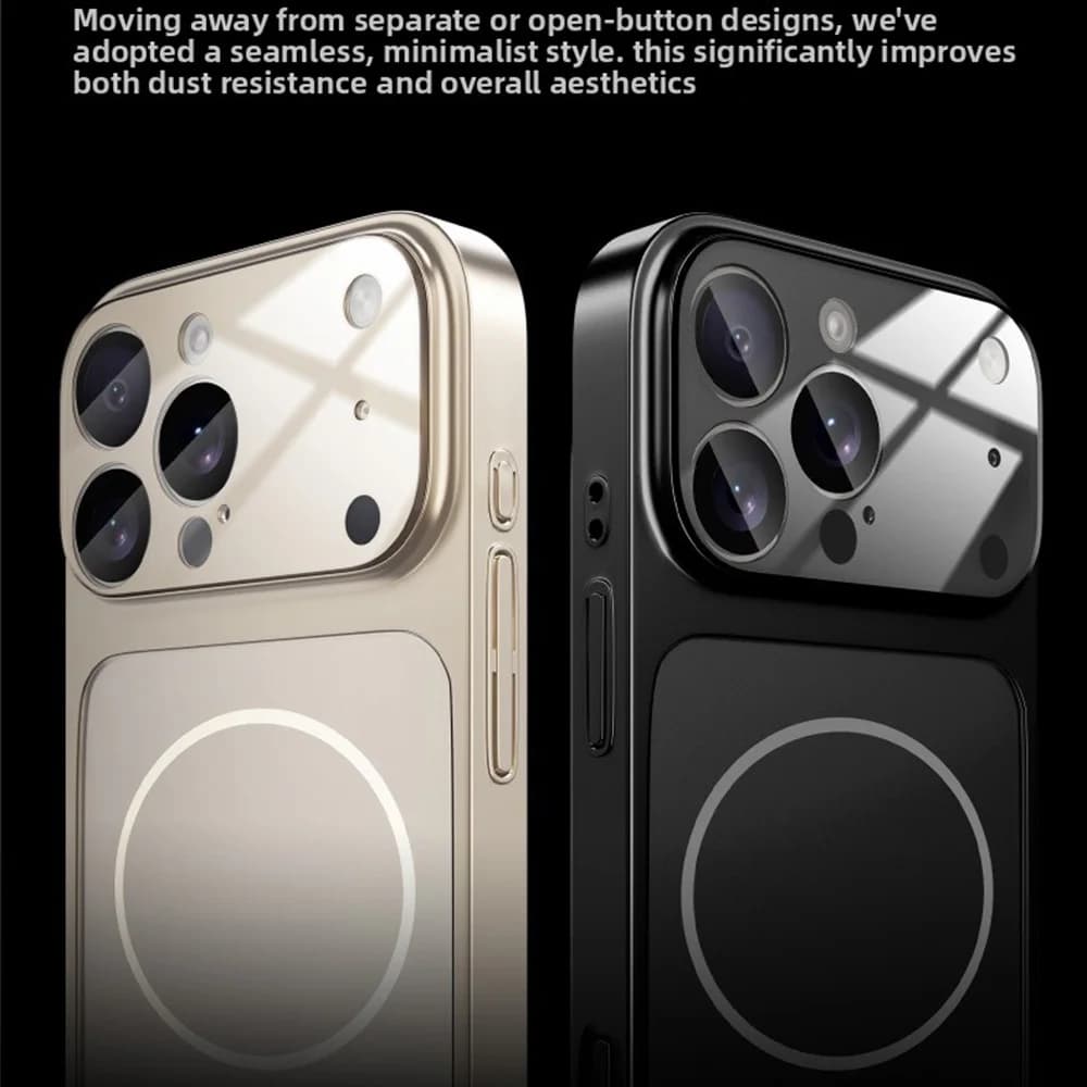 Original Glass Nano Matte For Magsafe Wireless Charging Armor Case For iPhone 17 16 15 14 13 12 11 Pro Max 17 Air Magnetic Cover - 3