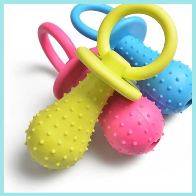 لعبة مطاطية للحيوانات الأليفة مصاصة كلب لعبة تفاعلية مطاطية مهدئة للكلاب والقطط والجراء ألعاب مضغ أسنان مرنة تنظيف أسنان B2 - 3