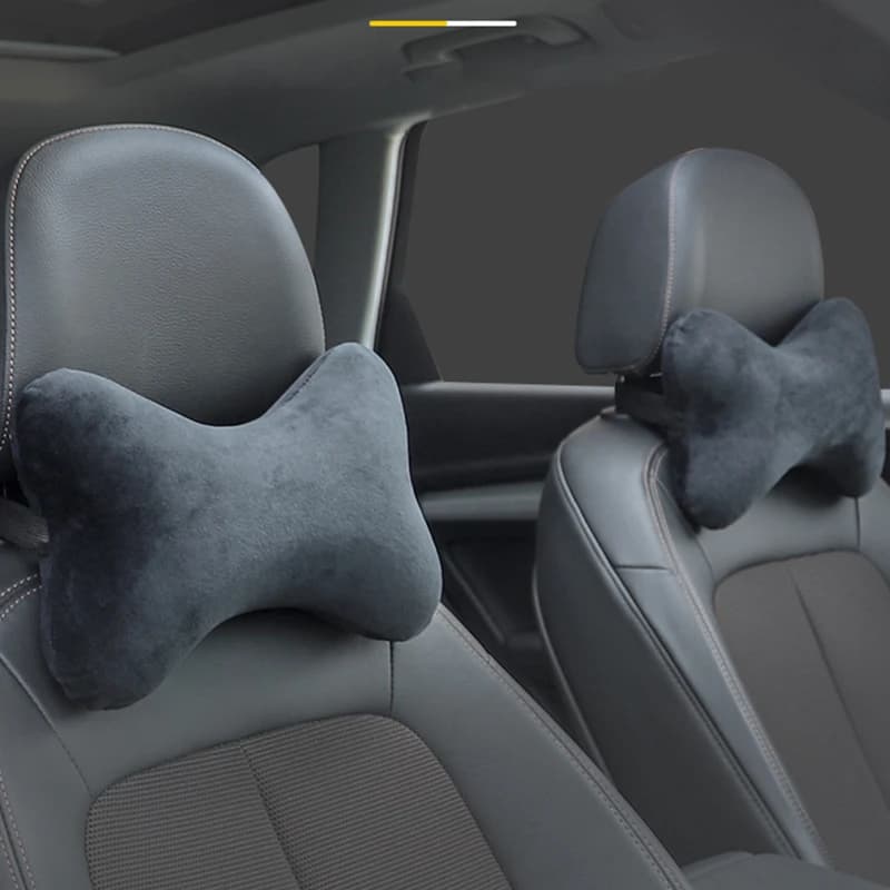New Car Neck Headrest Pillow Memory Foam Car Seat Neck Pillow Breathable Crystal Velvet Head And Neck Support For Sleep Pillow - 4