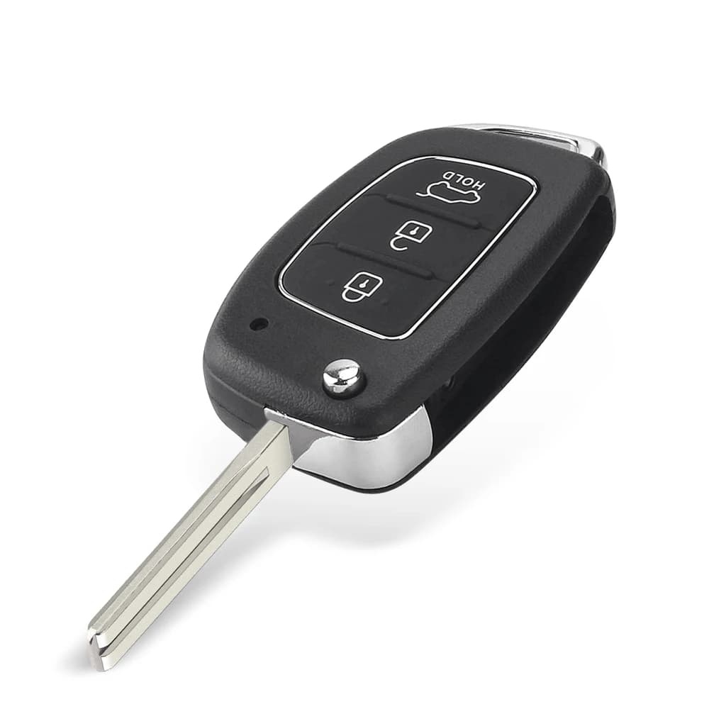 Dandkey 3 Buttons Flip Remote Car Key Case For Hyundai Solaris Verna ELANTRA Santa Fe i10 i20 i30 i35 i40 IX35 IX45 Key Shell - 3