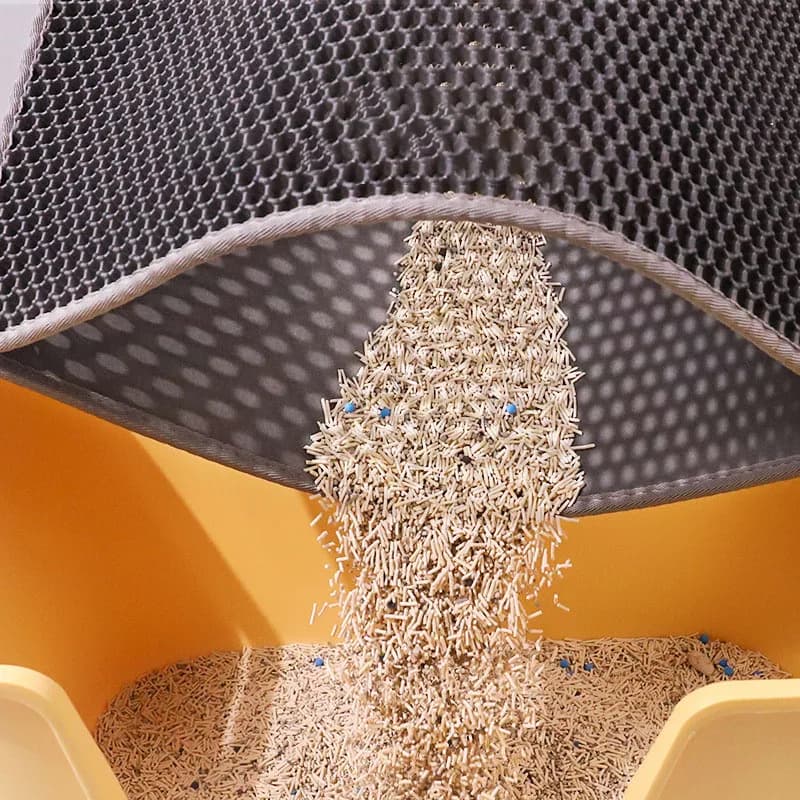 Cat Litter Mat Double Layer Waterproof Urine Proof Trapping Mat Easy to Clean Non-Slip Toilet Pad  Cat Scratch Pad Large Foot Pa - 2