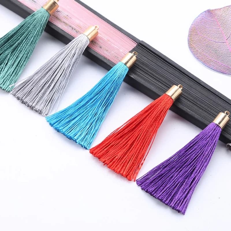 10pcs/Lot 6cm DIY Home Clothing Decoration Polyester Silk Tassel Cotton Sewing Curtain Accessories Pendant Car
