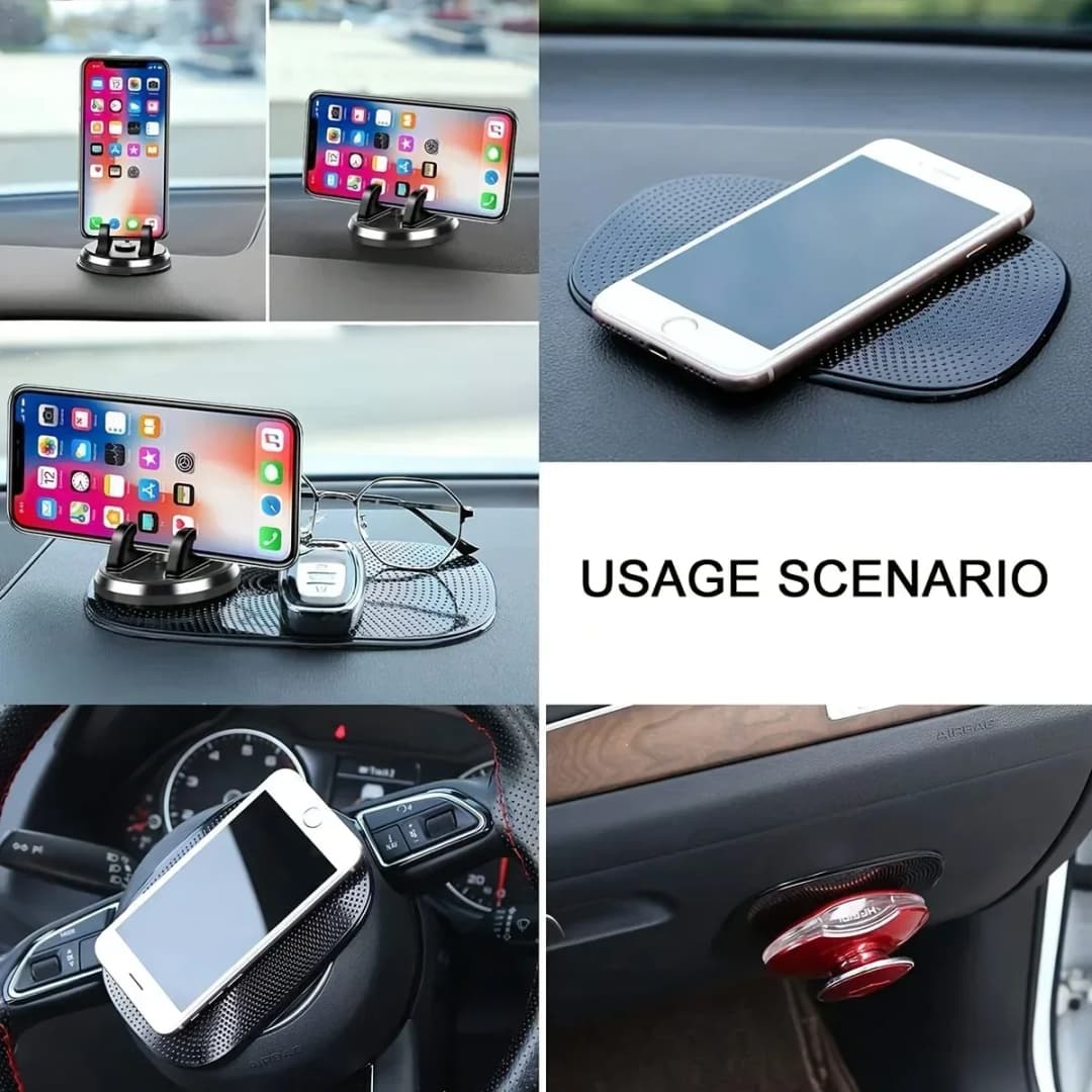 Car Non-Slip Mat Magic Anti-Slip Slide-Proof Pad Dashboard Sticky Dash Adhesive Cell Phone Mobile Holder Black Silicone Mat 2025 - 5