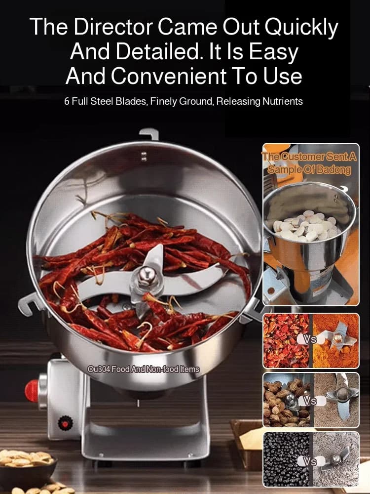 مطحنة حبوب و حبوب و توابل و قهوة و طعام جاف مطحنة طحن آلة طحن مطحنة منزلية مطحنة دقيق - 2