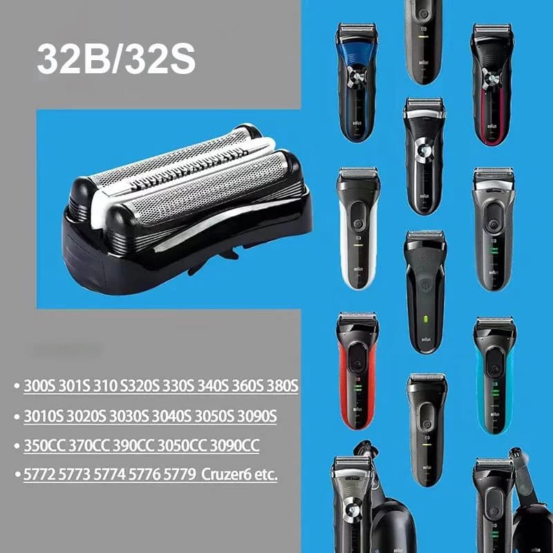 براون 32B 32S شفرة حلاقة ورأس قاطع استبدال لماكينات الحلاقة الكهربائية سلسلة 3 3000s 3010s 3040s 3050cc 3070cc - 5