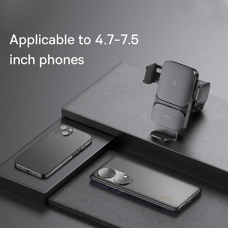 Baseus Car Phone Holder Infrared 15W QI Wireless Phone Charger for iPhone Xiaomi Samsung Car Mount Fast Charging Easy Control - 3