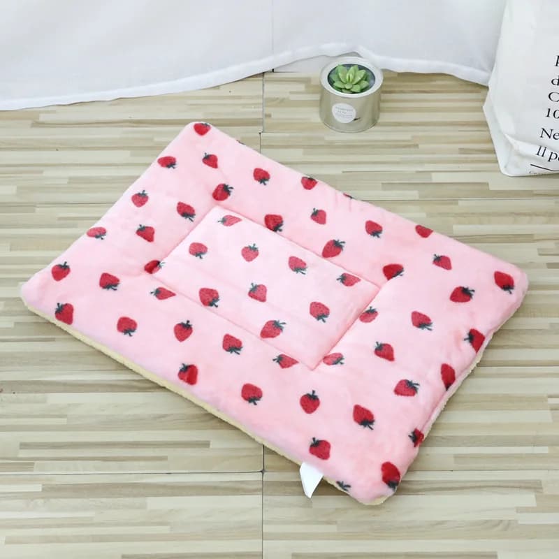 Thicken Cat Mat Breathable Flannel Cat Sleeping Mat Soft Dog Cushion for Small Dog Winter Warm Cat Blanket - 2
