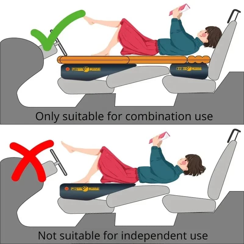 Car Travel Bed Back Seat Gap Padding Inflatable Air Mattress SUV/Sedan Universal Rear Seat Gap Pad Auto Air Cushion Bed 2023 - 6