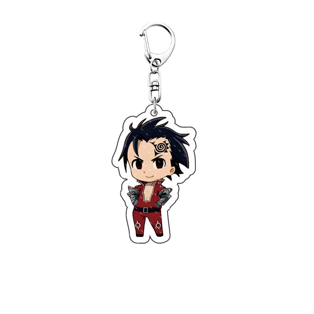 Anime Seven Deadly Sins 6cm Acrylic Cartoon  Pendant Keychains Holder Car Key Chain Key Ring Phone Bag Hanging Gifts Accessories - 2