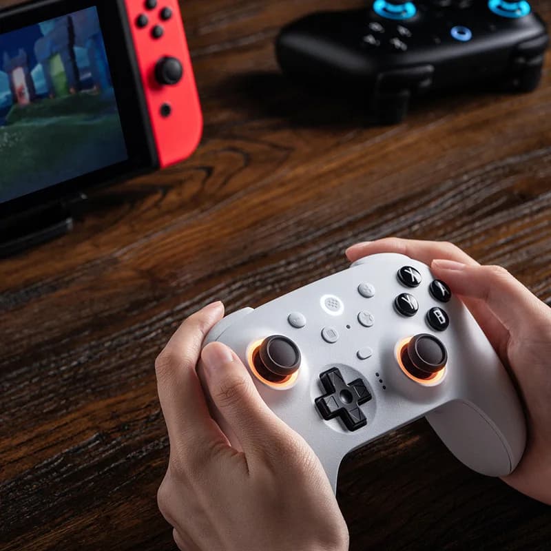 8BitDo Ultimate 2 Bluetooth Gaming Controller for Switch 2,1& Windows PC with TMR Joysticks, Switchable Triggers, Motion Control - 2