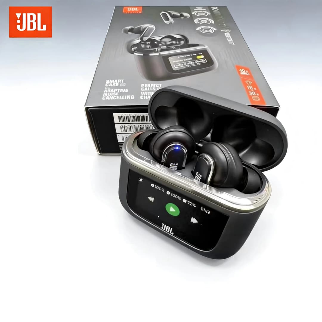 سماعات أذن بلوتوث لاسلكية حقيقية JBL Tour PRO 2، سماعات ستيريو رياضية مع شاشة LCD، إصدار HK - 3