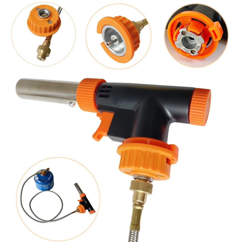 Outdoor Camping Gas Tank Adapter Cassette Interface Threaded Gas Tank Adapter Cassette Adapter Thread to Bayonet Converter - 5