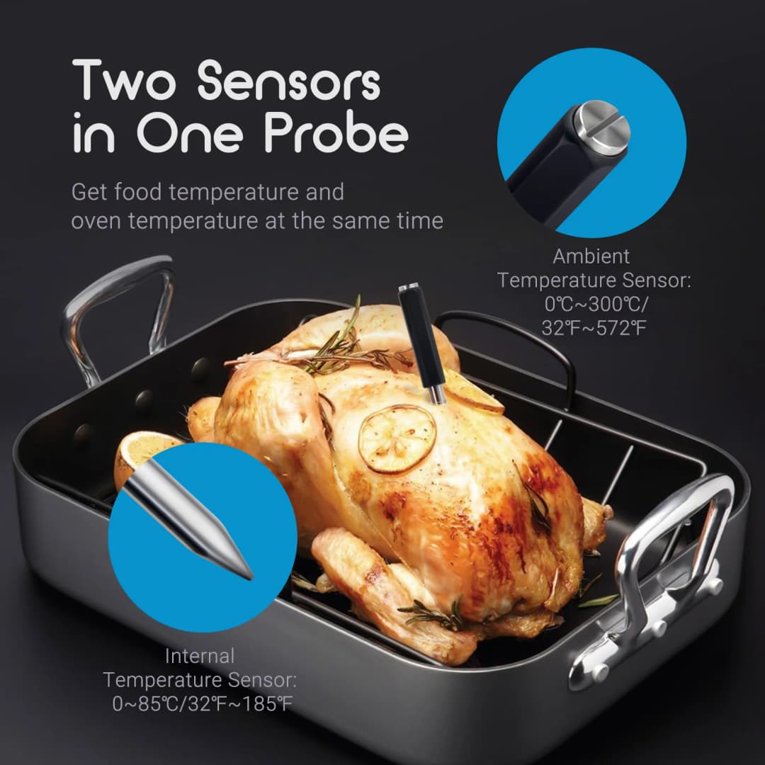New Wireless Meat Food Thermometer for Oven Grill BBQ Smoker Kitchen Smart Digital Bluetooth Barbecue Thermometer Temperature - 3