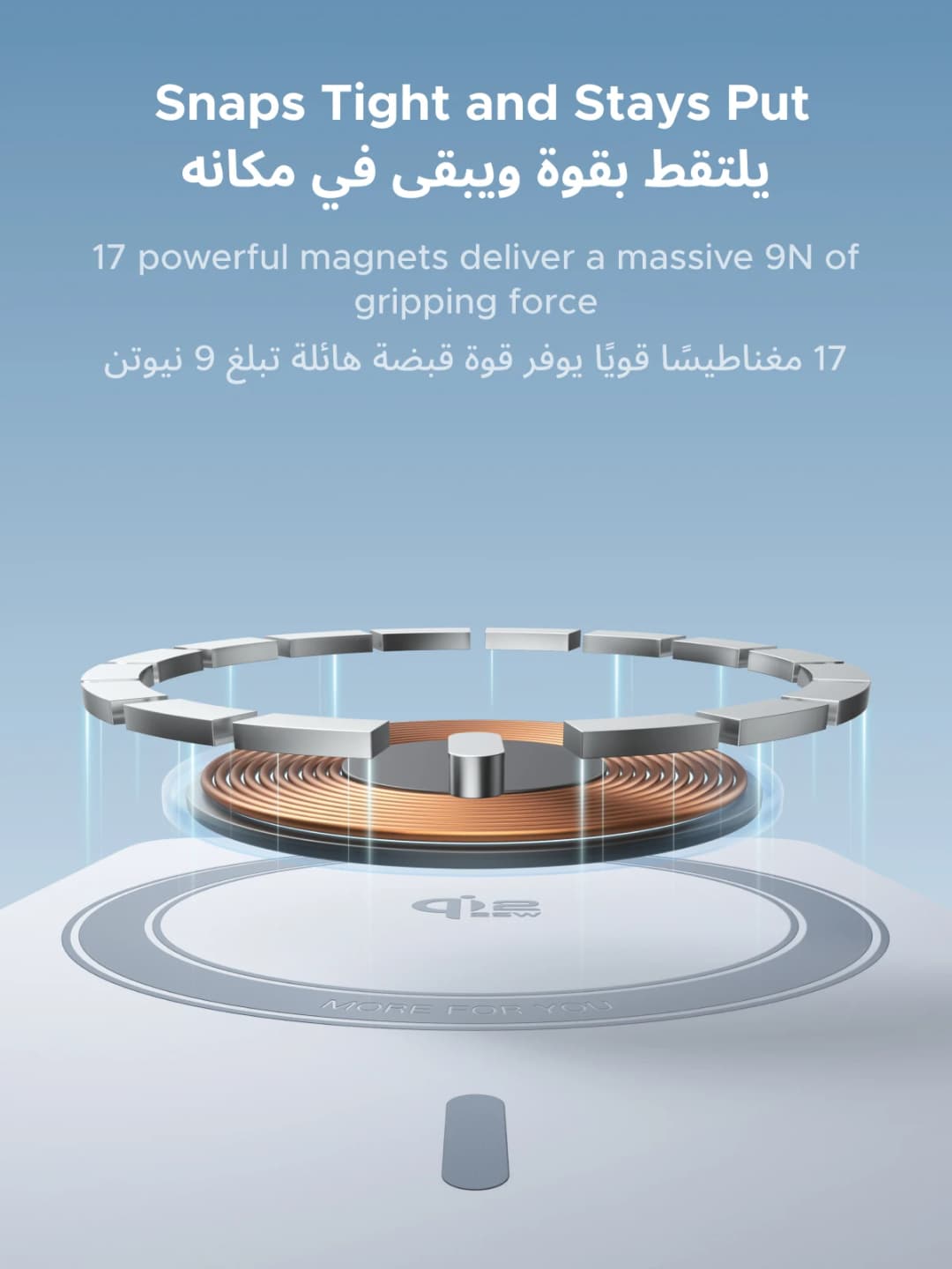 بنك طاقة UGREEN Qi2.2 بقوة 25 واط، شحن سريع 10000 مللي أمبير، كابل Type C، بطارية خارجية متوافقة مع آيفون 17 برو ماكس وماج سيف 30 واط - 4