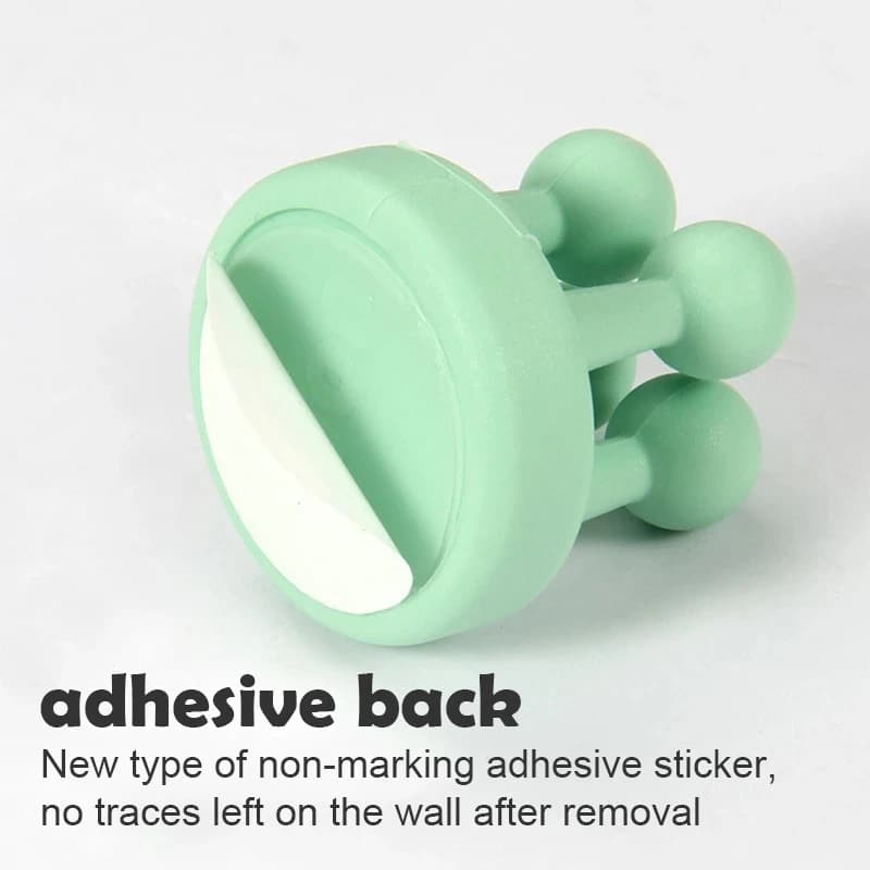 6/1pcs Punch Free Silicone Hook for Bathroom Razor Holder Storage Hook Wall Shaving Shaver Shelf Toothbrush Holders Organization - 5